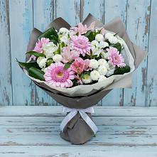 Букет цветов из:  Герберы, Альстромерии и Хризантемы #REPLACE_PRED# Оханске