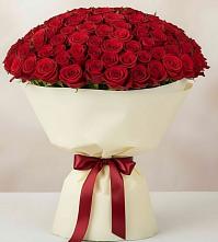 Букет 101 Красная роза Милано в Оханске
