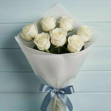 Букет 7 Белых роз Эдлесс Лав #REPLACE_PRED# Оханске