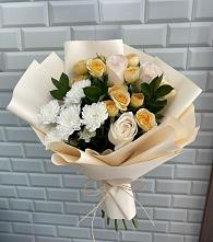 Букет цветов из:  Розы и Хризантемы в Оханске