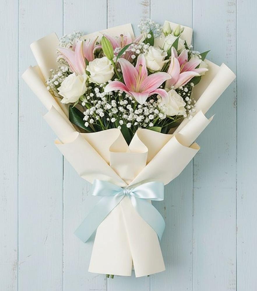 Букет цветов из: Лилии в Оханске