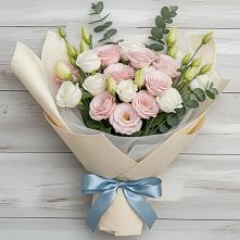Букет цветов из:  Лизиантусы в Оханске