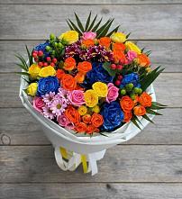 Букет цветов из:  Розы и Хризантемы в Оханске