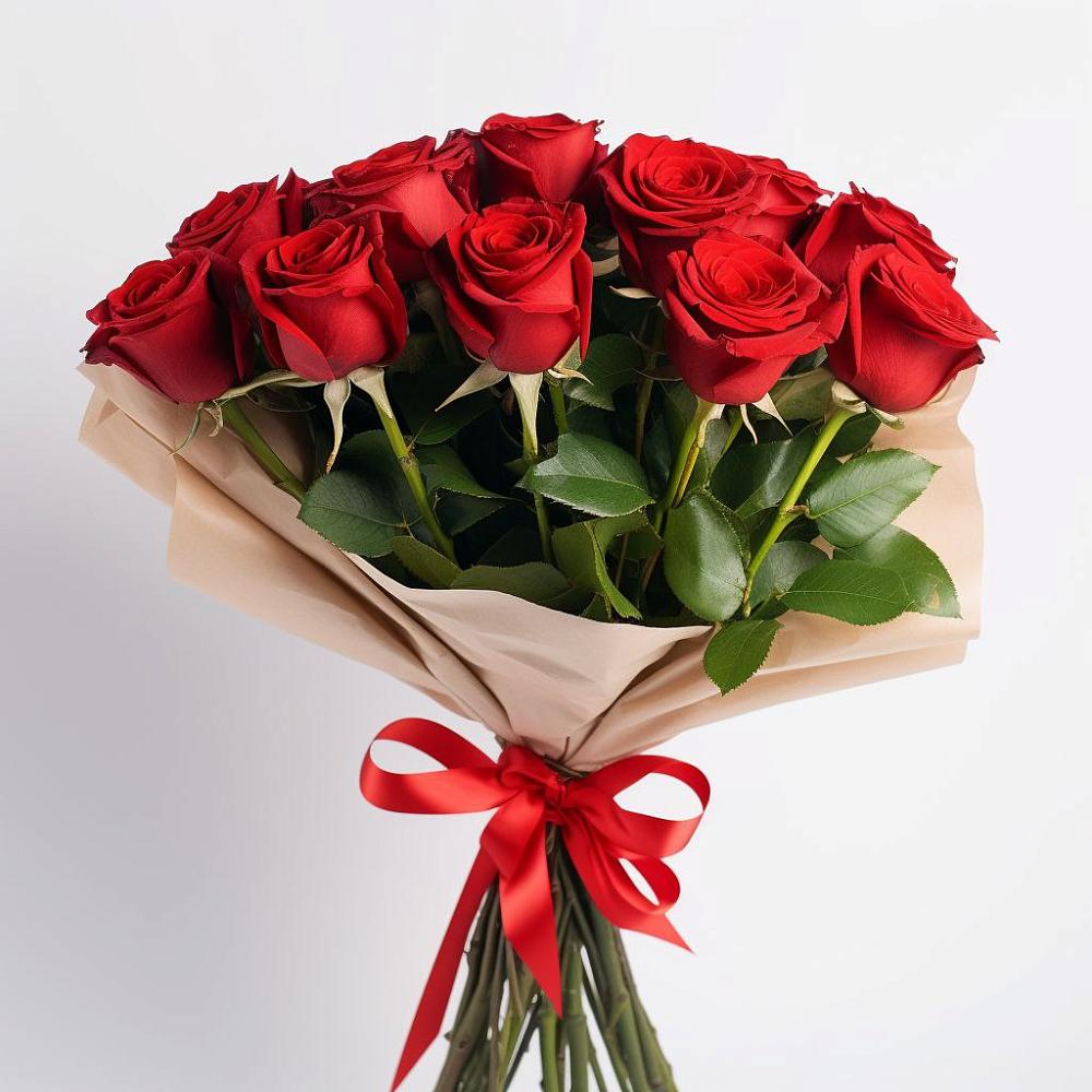 Букет 11 Красных роз Эдлесс Лав в Оханске
