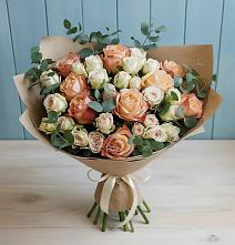 Букет цветов из:  Альстромерии и Розы в Оханске