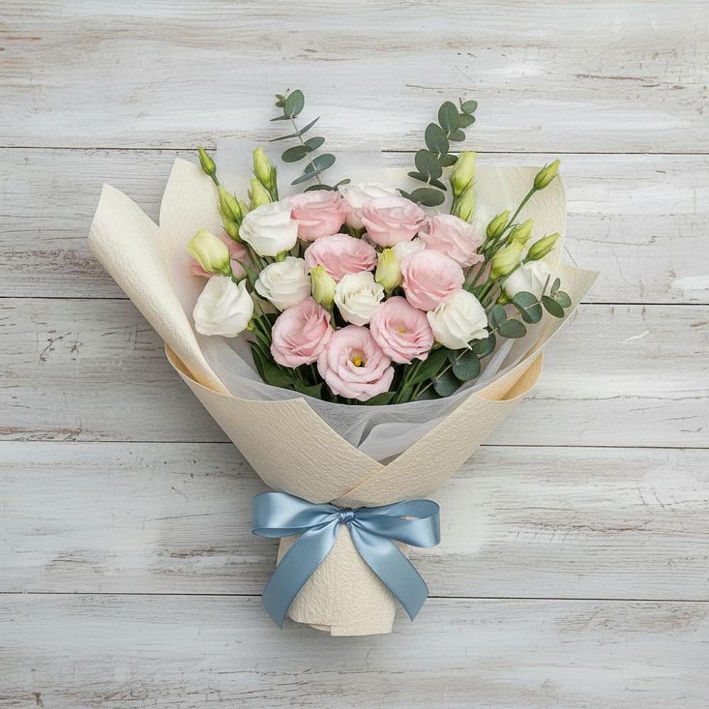 Букет цветов из: Лизиантусы в Оханске